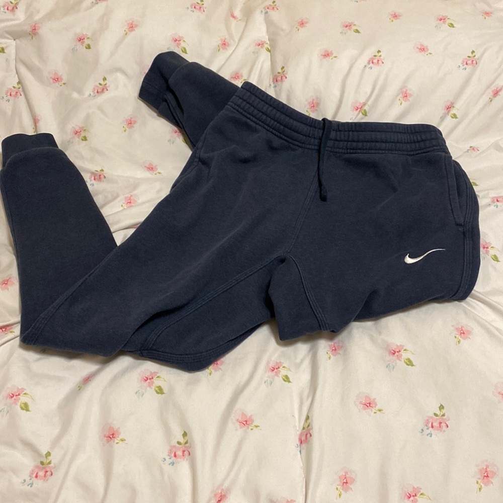 Blue Nike sweatpants